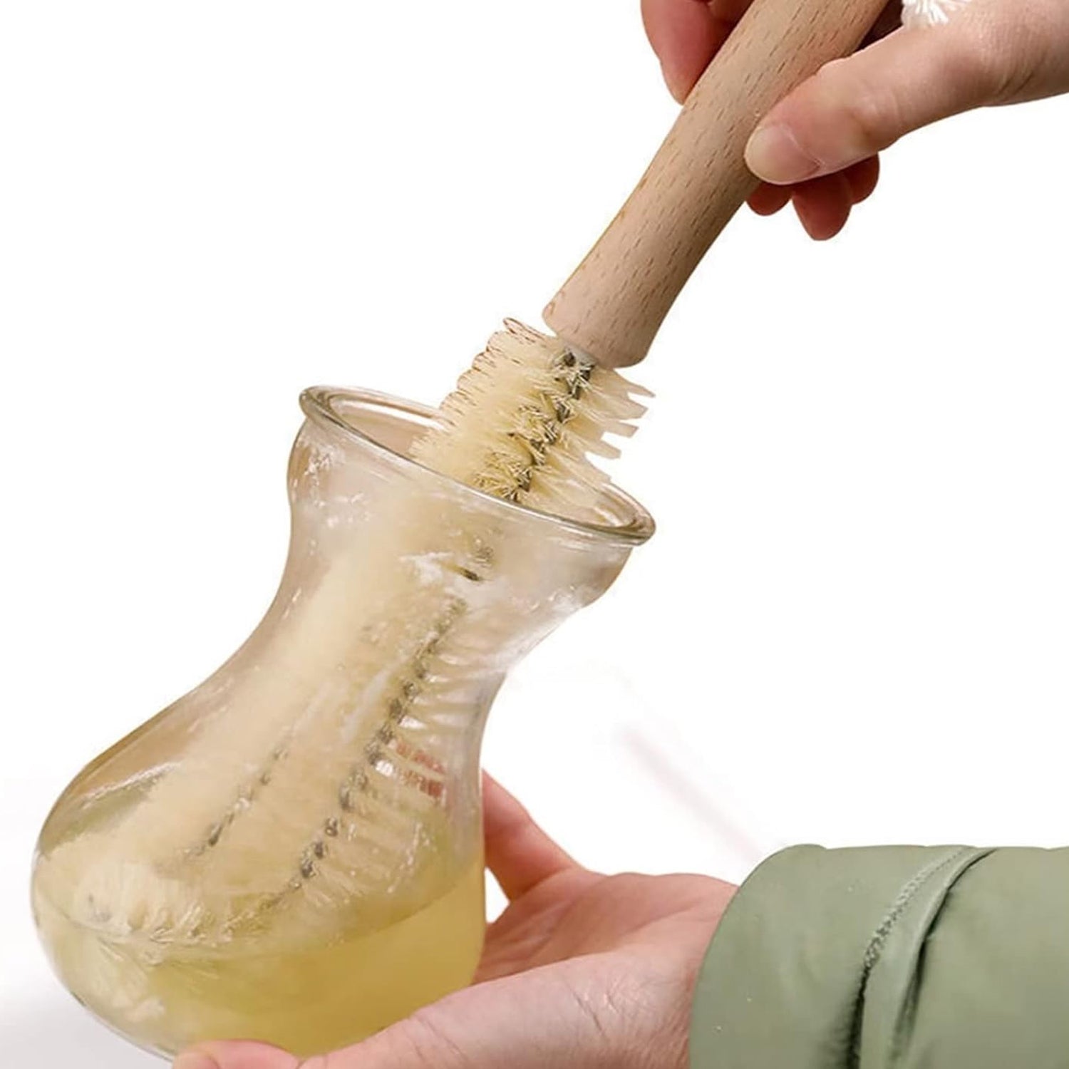 13 inch Bottle Brush, Bristle Brush with Wood Handle, Washing Brush with Wooden Handle, Kitchen Cleaning Tool, Brushes for Dish, Tumbler, Teapot, Cup, Pan 13 inch Bottle Brush, Bristle Brush with Wood Handle, Washing Brush with Wooden Handle, Kitchen Cleaning Tool, Brushes for Dish, Tumbler, Teapot, Cup, Pan